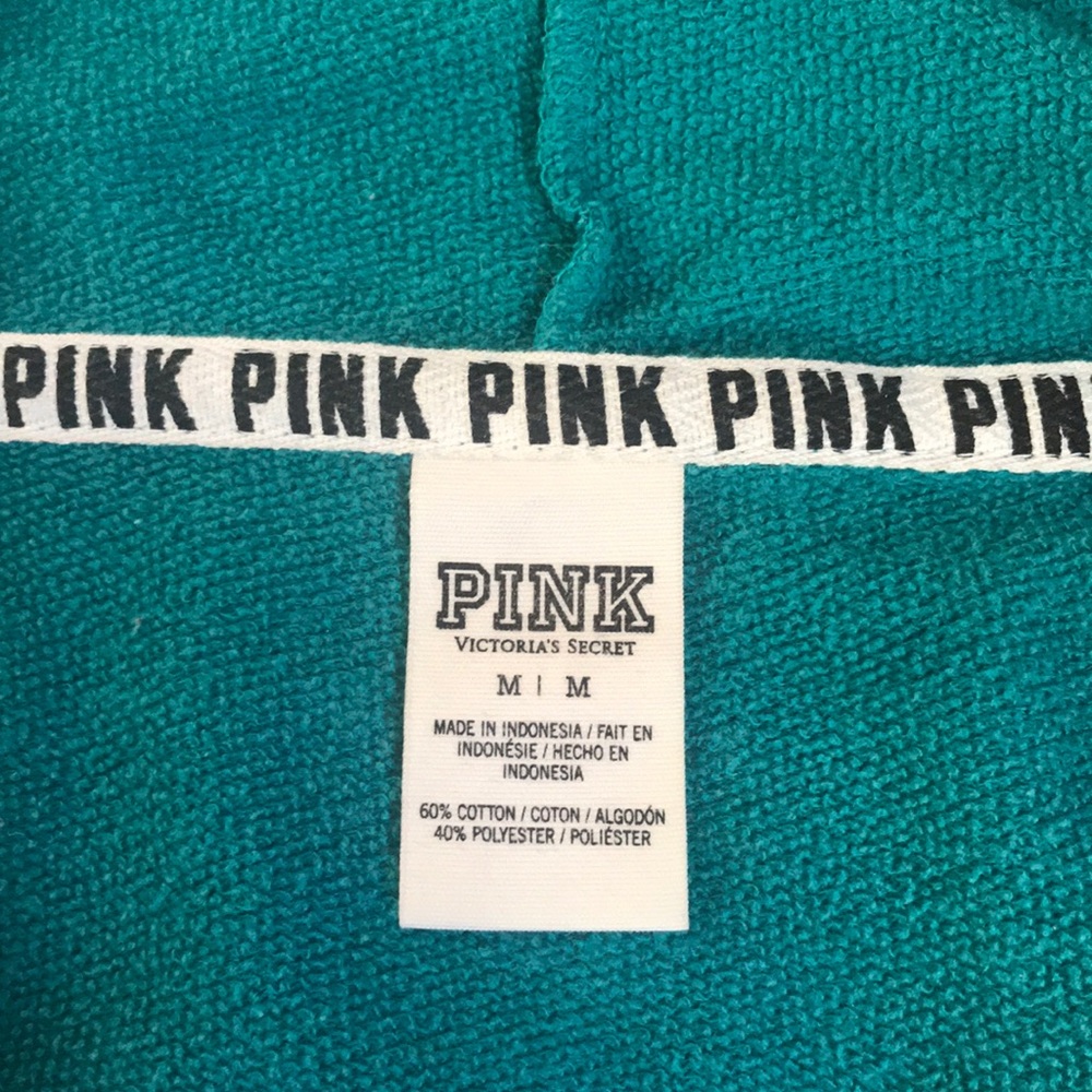 “Pink” half zipper hoodie